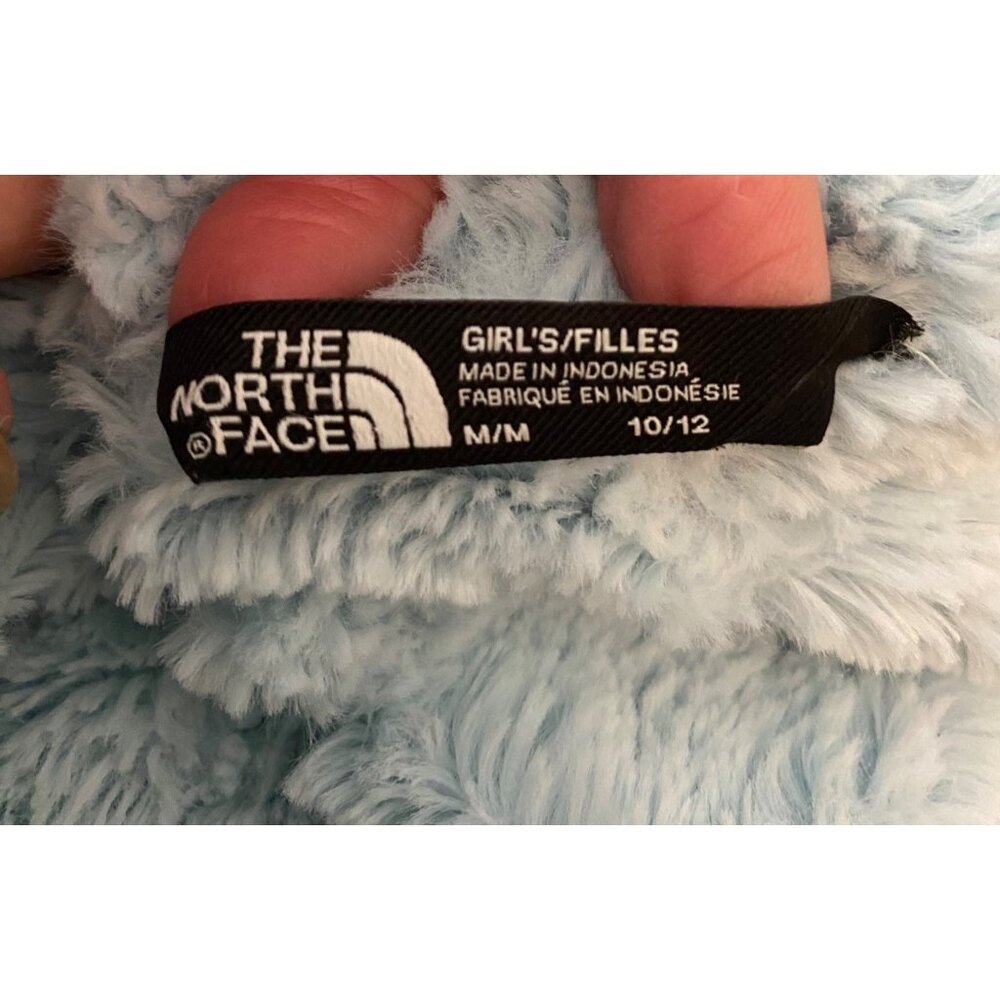 The North Face Girls Hooded Jacket Gray Soft Fleece Lining Full Zip Medium 10/12 - Picture 4 of 12